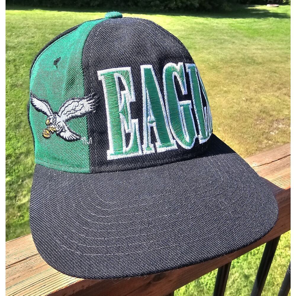 Vintage 90s Philadelphia Eagles Hat By Starter NFL Cap Tri Power Construction
